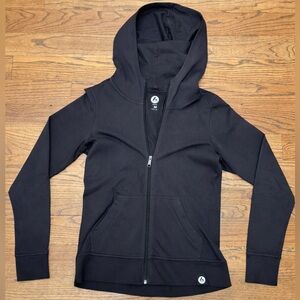 American Giant Full Zip Hoodie Womens Medium Black Made in USA